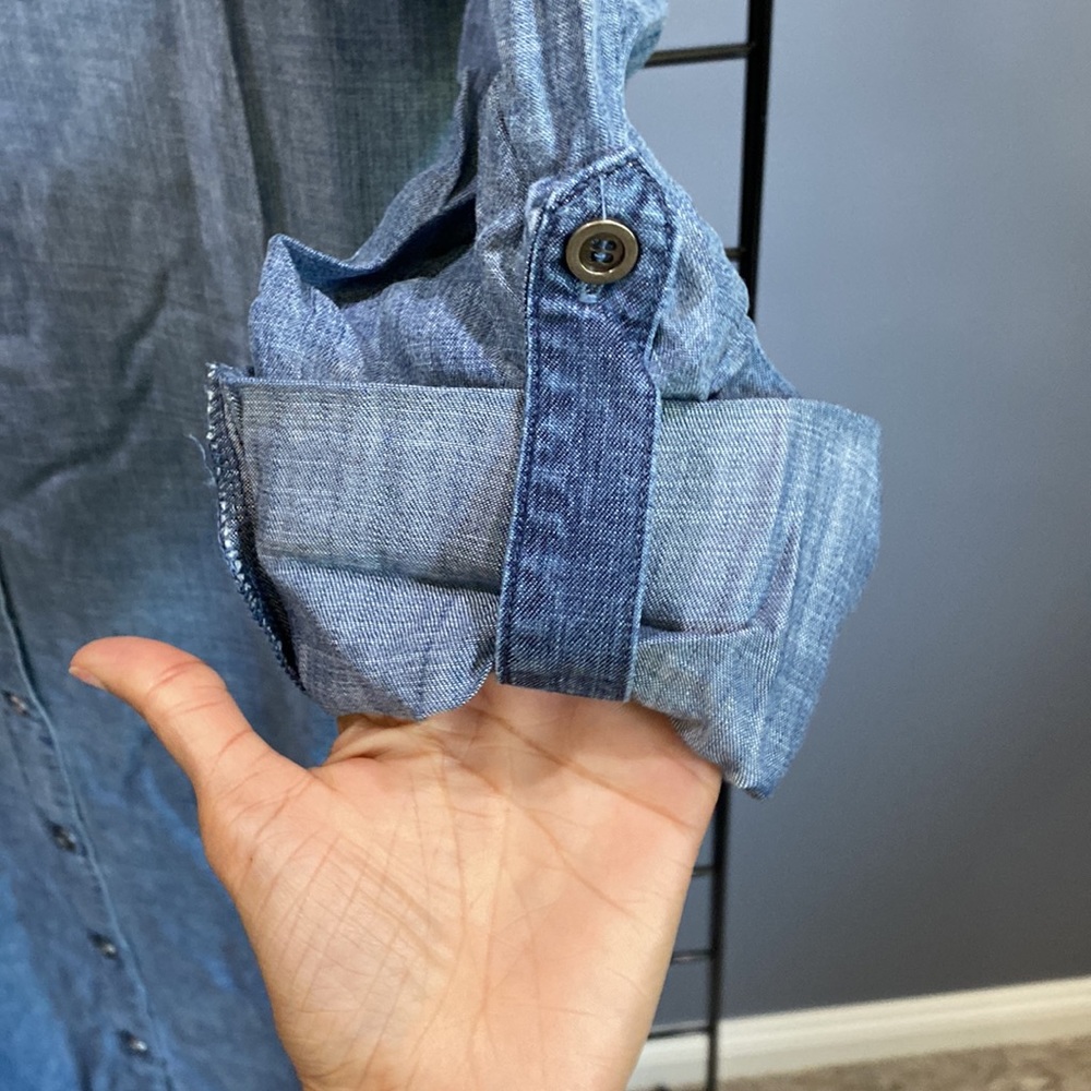 Wash Lab Chambray Shirtdress - Picture 10 of 10